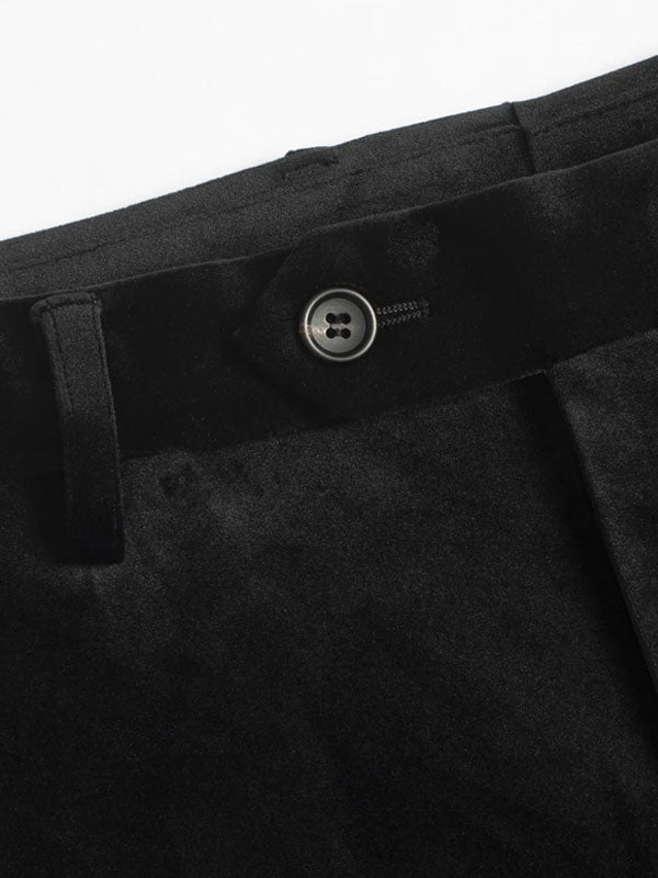 Pantaloni Alla Moda In Velluto Di Lusso