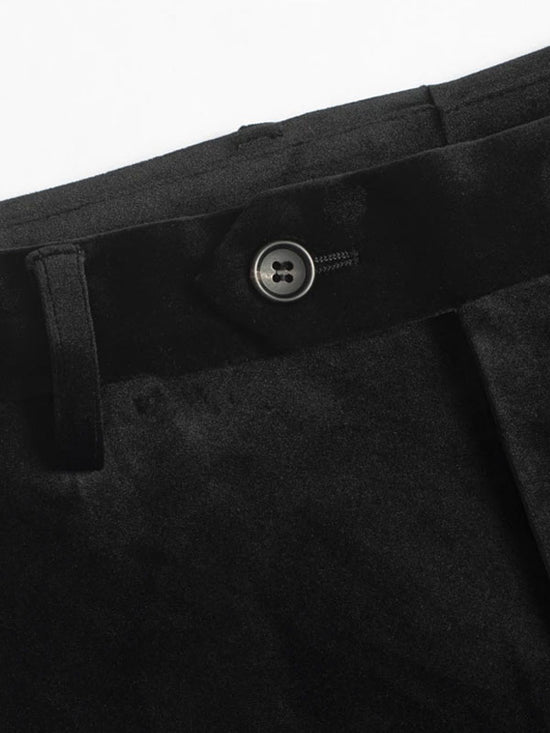 Pantaloni Alla Moda In Velluto Di Lusso