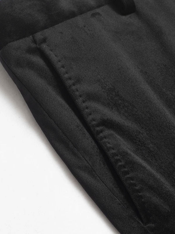 Pantaloni Alla Moda In Velluto Di Lusso