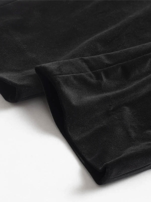 Pantaloni Alla Moda In Velluto Di Lusso