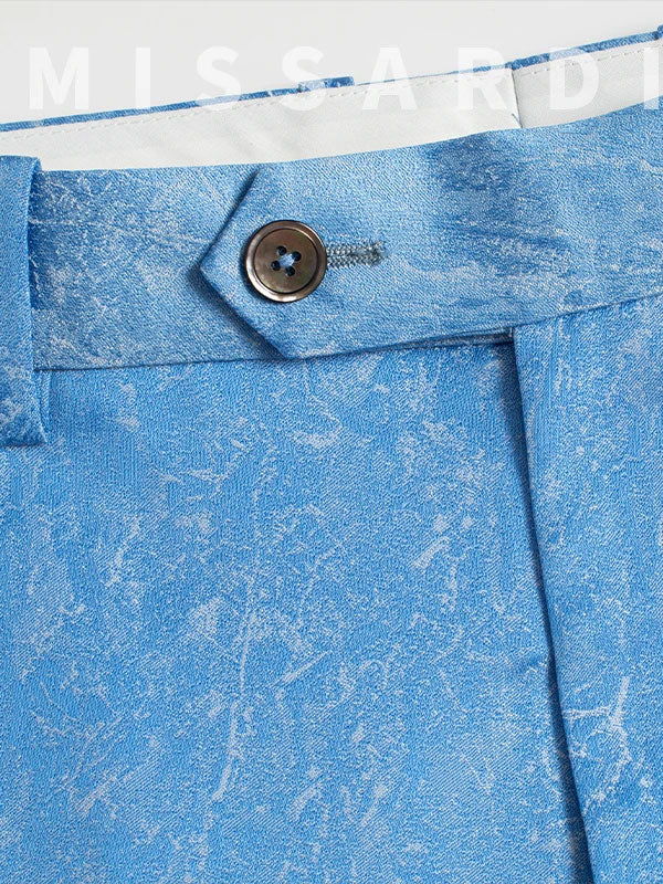 Abito Stampato Azzurro Cielo