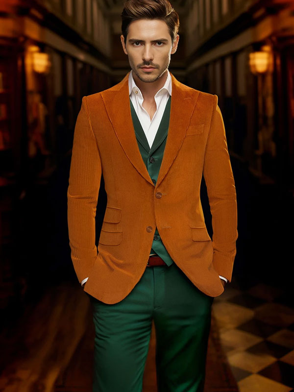 Blazer Retrò In Velluto A Coste