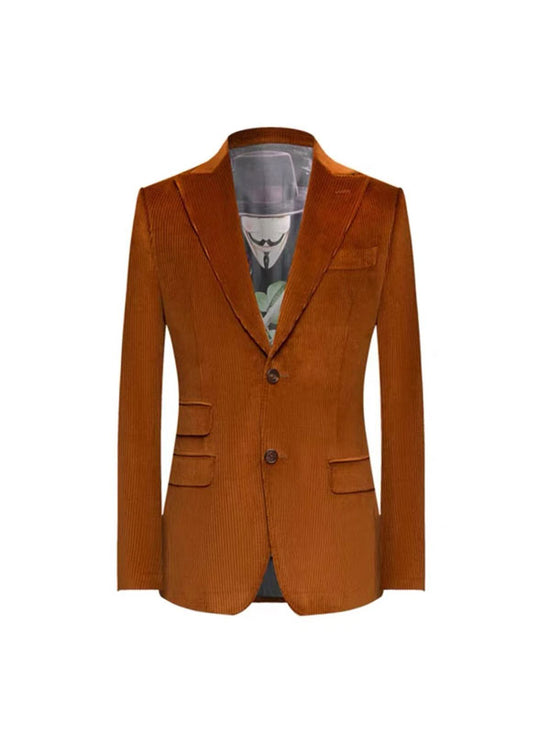 Blazer Retrò In Velluto A Coste
