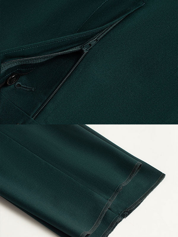 Verde Scuro Pantaloni Dal Design Semplice Ed Elegante