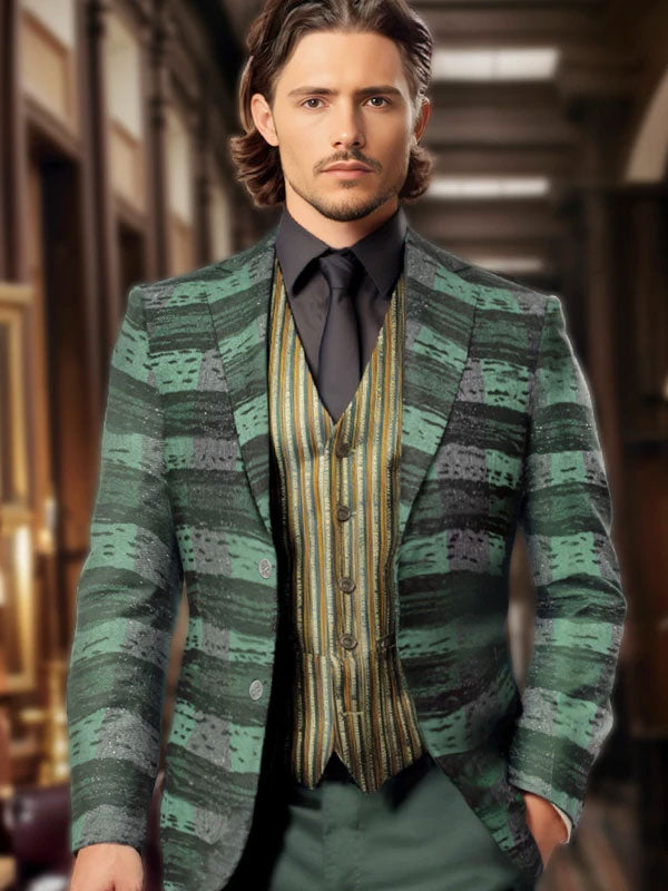 Blazer A Righe Verdi