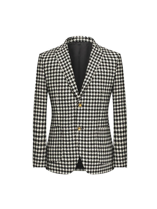 Blazer Vintage Pied De Poule