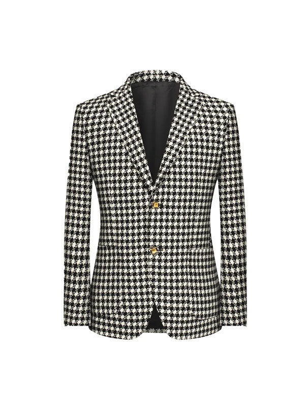 Blazer Vintage Pied De Poule