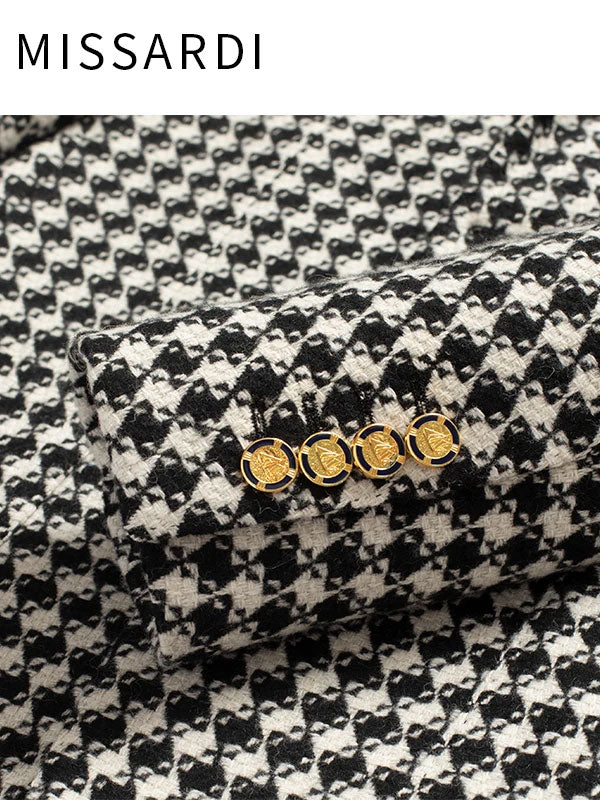 Blazer Vintage Pied De Poule