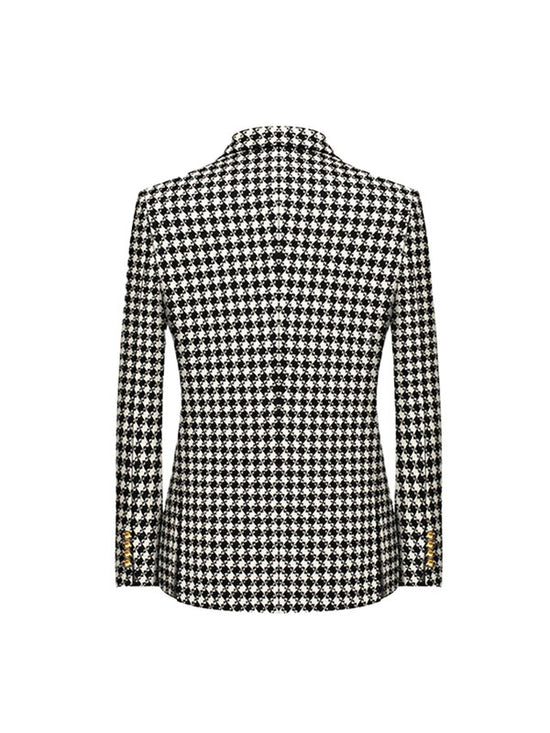 Blazer Vintage Pied De Poule