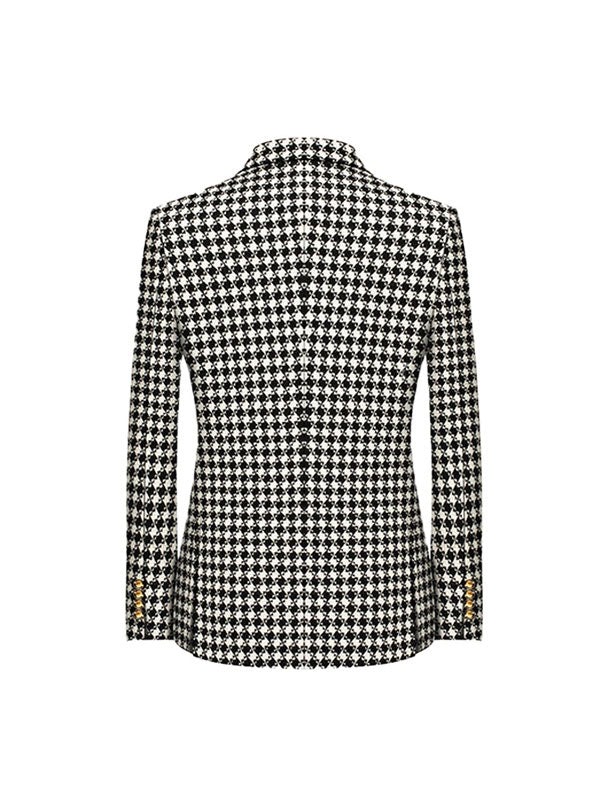 Blazer Vintage Pied De Poule