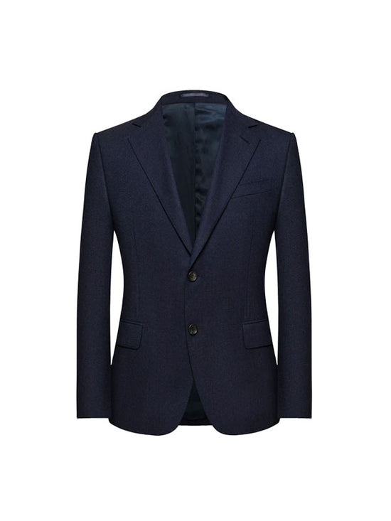 Abito Elegante Blu Navy Con Revers A Lancia