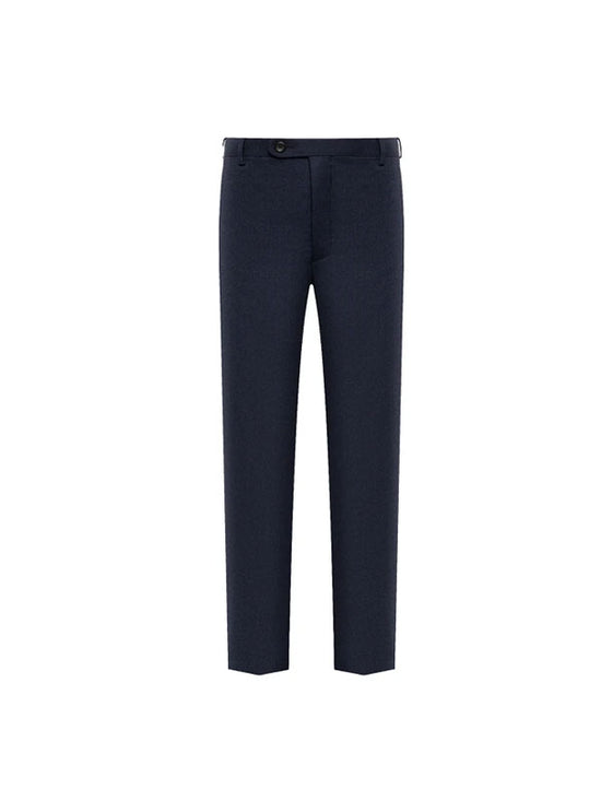 Abito Elegante Blu Navy Con Revers A Lancia
