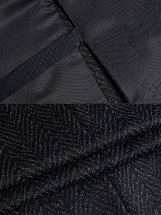 Blazer Di Lana A Righe Ondulate