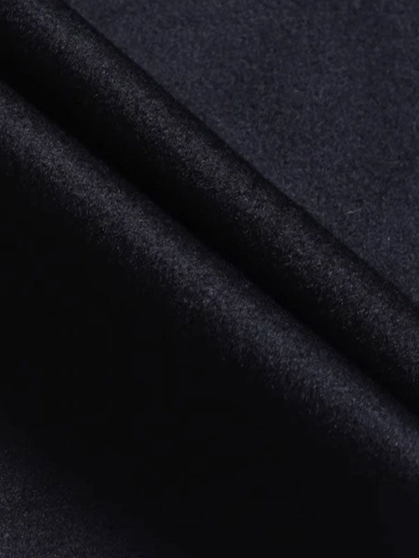 Pantaloni Classici Affusolati In Lana Nera