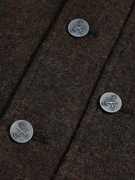 Gilet In Tweed Di Lana Vintage