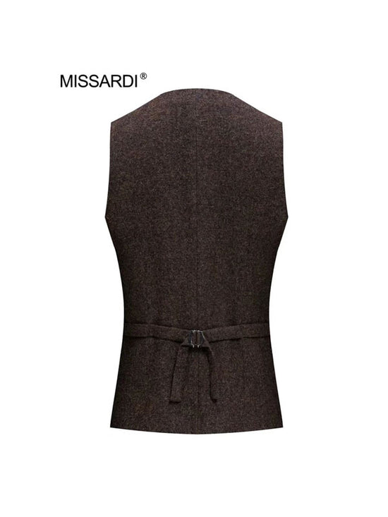 Gilet In Tweed Di Lana Vintage