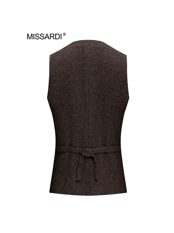 Gilet In Tweed Di Lana Vintage