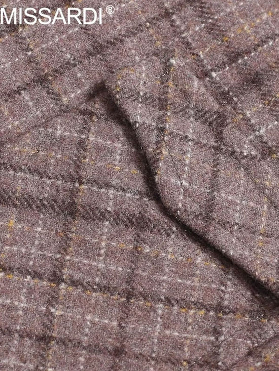 Gilet Di Lana A Quadri In Tweed Vintage