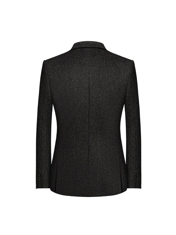 Blazer Da Uomo In Lana Con Revers A Lancia
