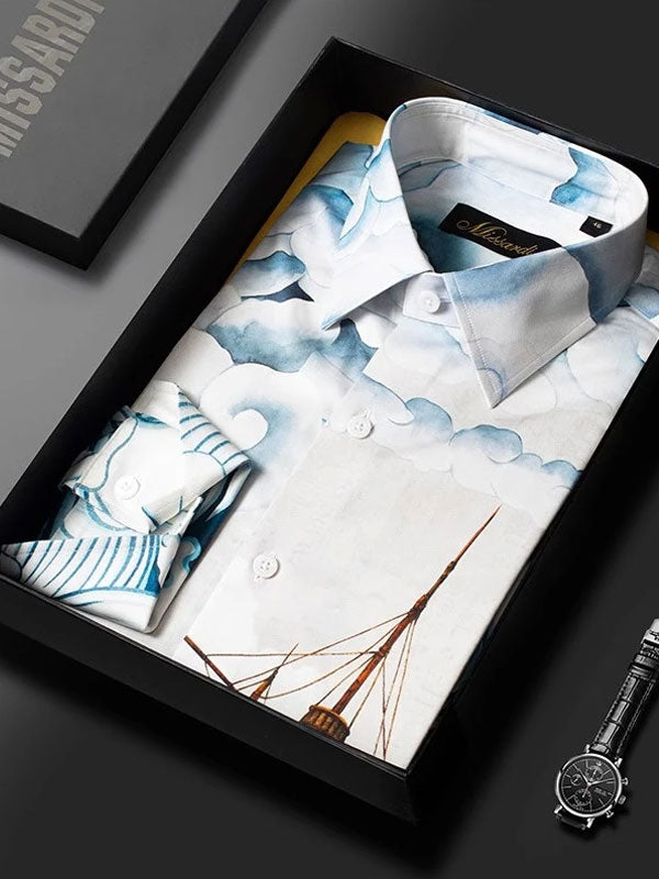 Camicia Cavalcando Il Vento E Le Onde