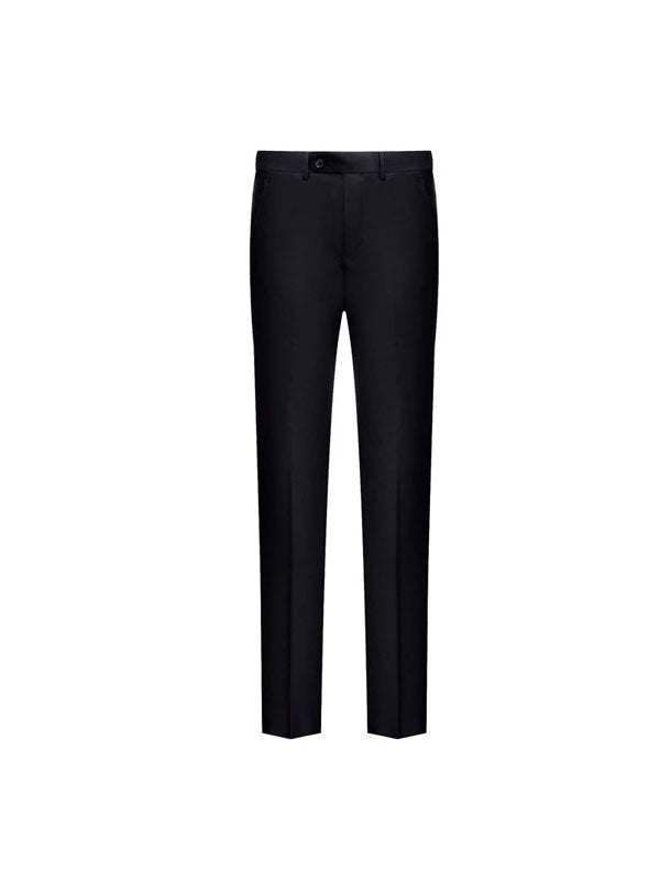 Pantaloni Affusolati Neri In Lana