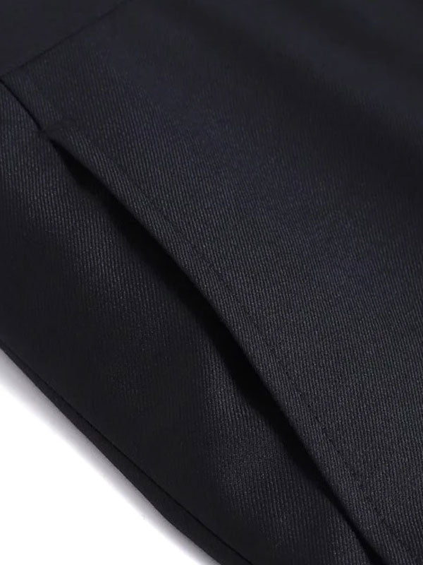 Pantaloni Affusolati Neri In Lana