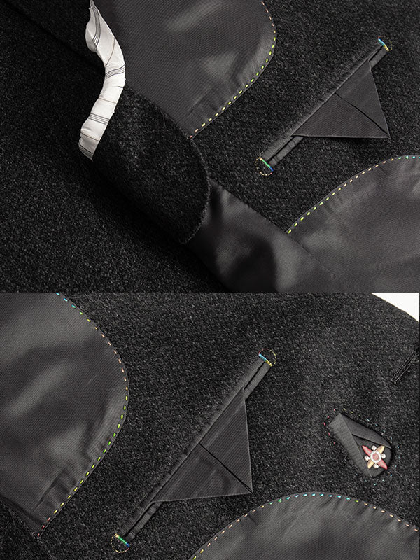 Blazer Da Uomo In Lana Con Revers A Lancia
