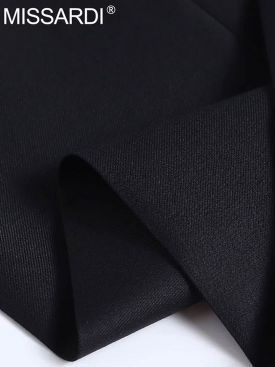 Pantaloni Affusolati Neri In Lana