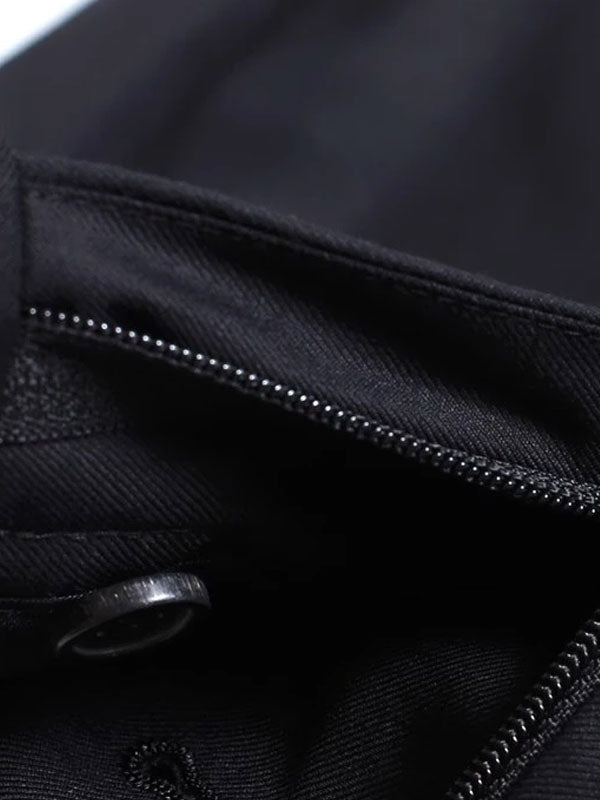 Pantaloni Affusolati Neri In Lana