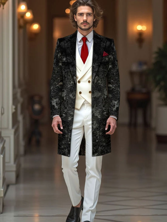 Cappotto Nero Luxury Texture