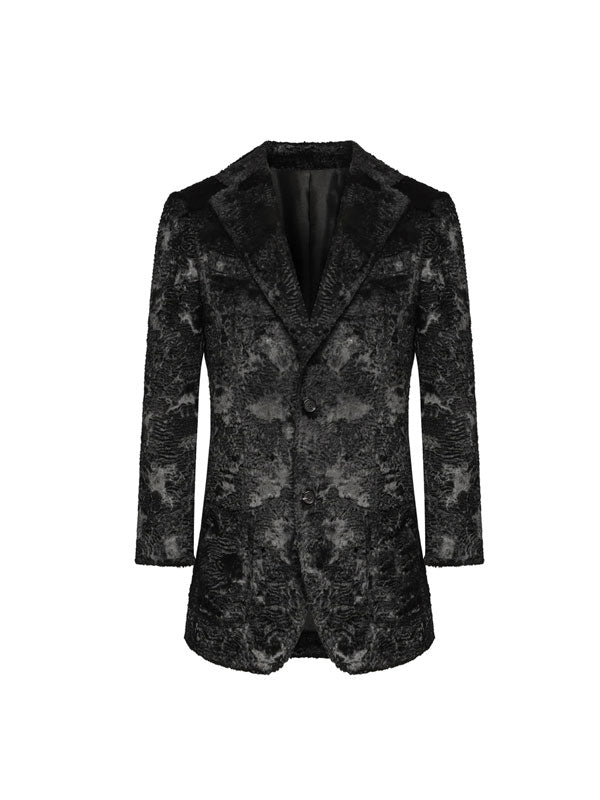 Cappotto Nero Luxury Texture