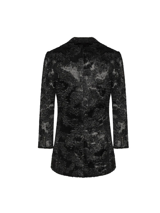 Cappotto Nero Luxury Texture