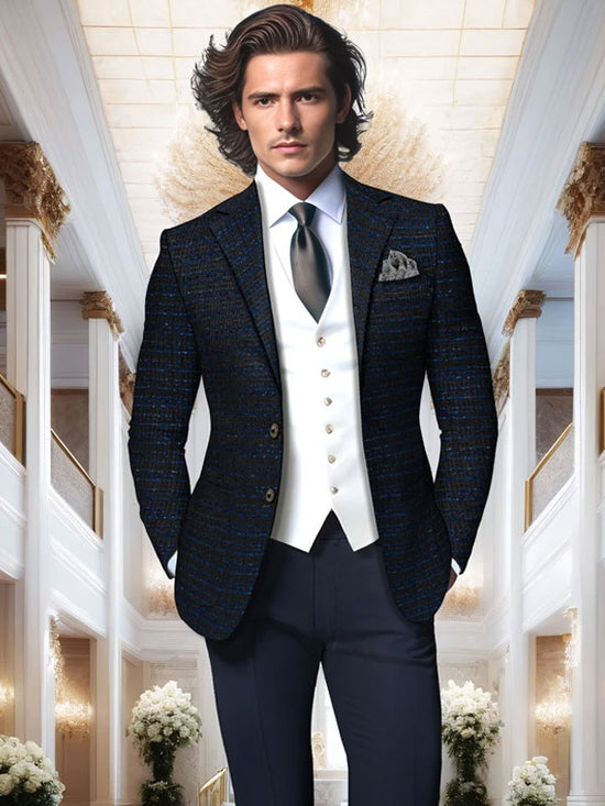 Blazer In Cashmere Con Revers A Lancia