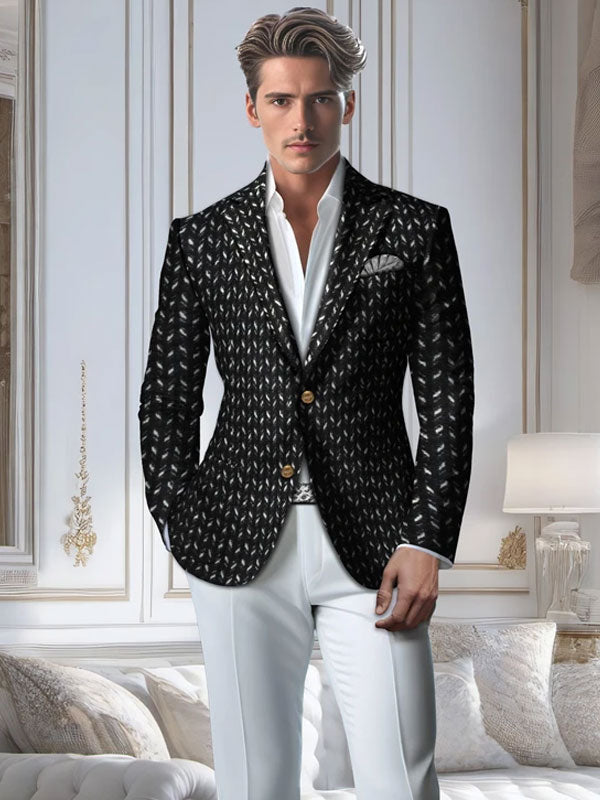 Blazer In Cashmere Con Revers A Lancia