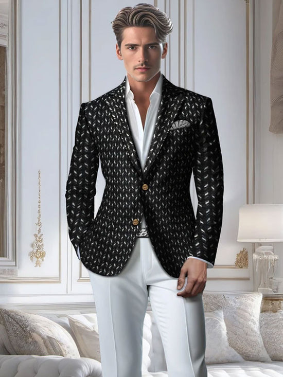 Blazer In Cashmere Con Revers A Lancia