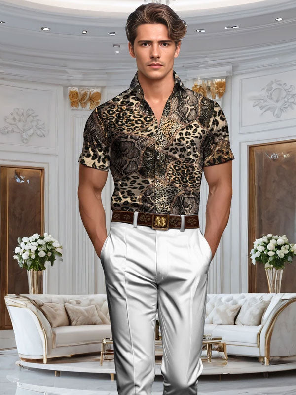 Camicia Con Stampa Animalier