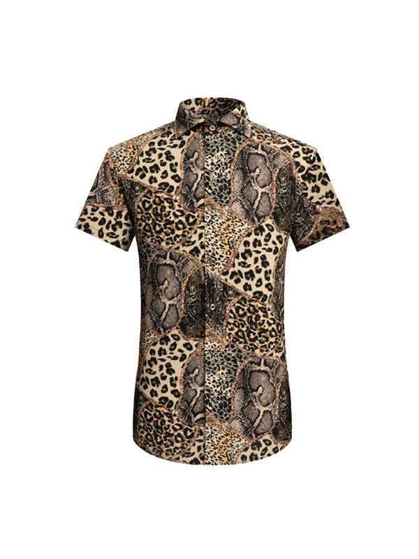 Camicia Con Stampa Animalier