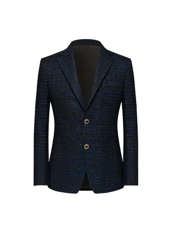 Blazer In Cashmere Con Revers A Lancia