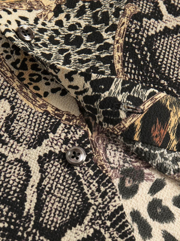 Camicia Con Stampa Animalier