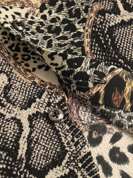 Camicia Con Stampa Animalier