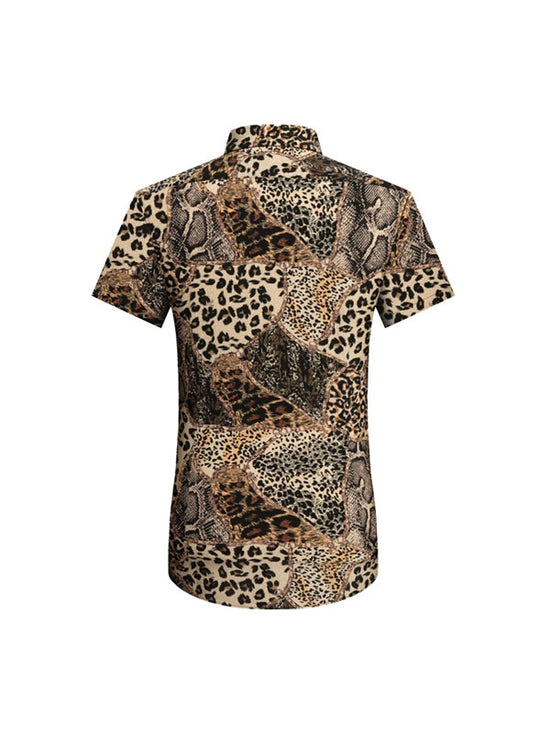 Camicia Con Stampa Animalier