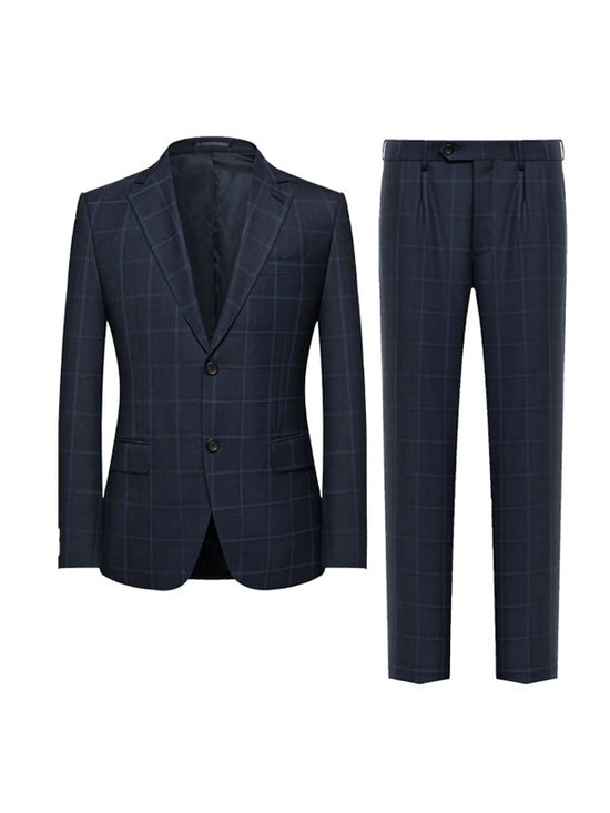 Elegante Abito Da Uomo A Quadri