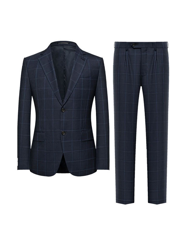 Elegante Abito Da Uomo A Quadri