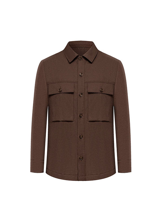 Camicia A Maniche Lunghe Con Risvolto Maillard