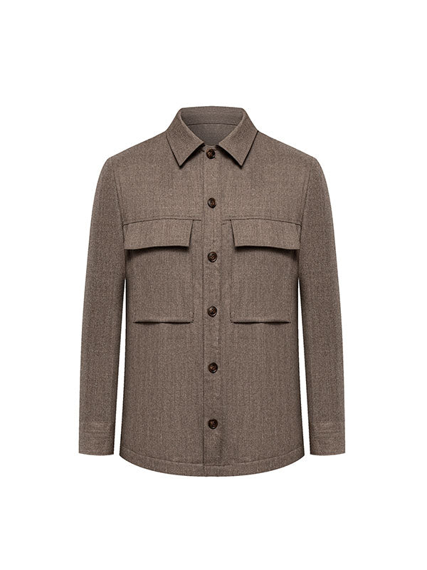 Camicia A Maniche Lunghe Con Risvolto Maillard