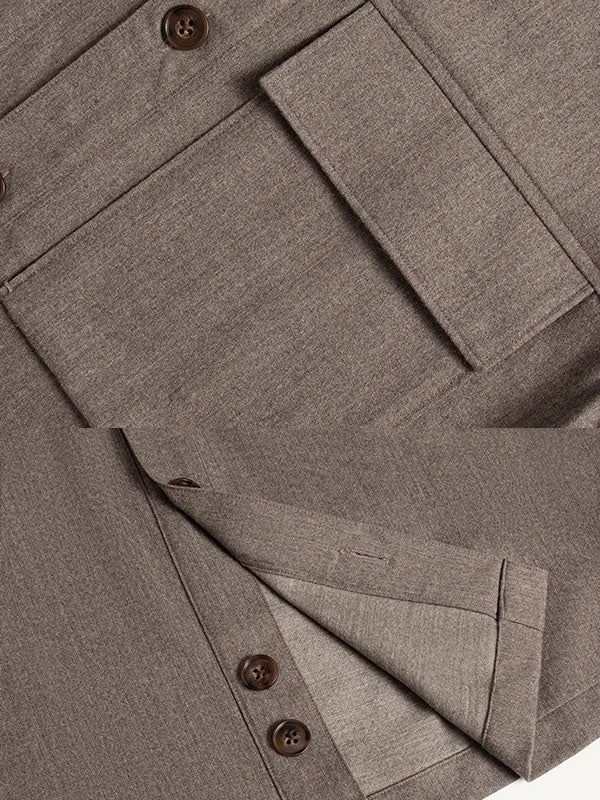 Camicia A Maniche Lunghe Con Risvolto Maillard