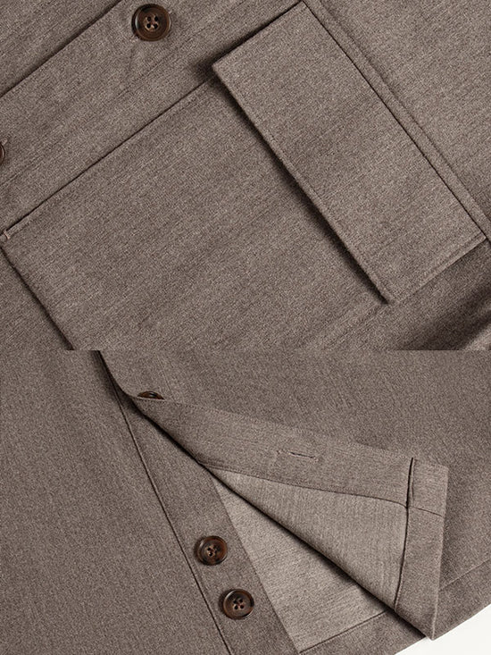 Camicia A Maniche Lunghe Con Risvolto Maillard