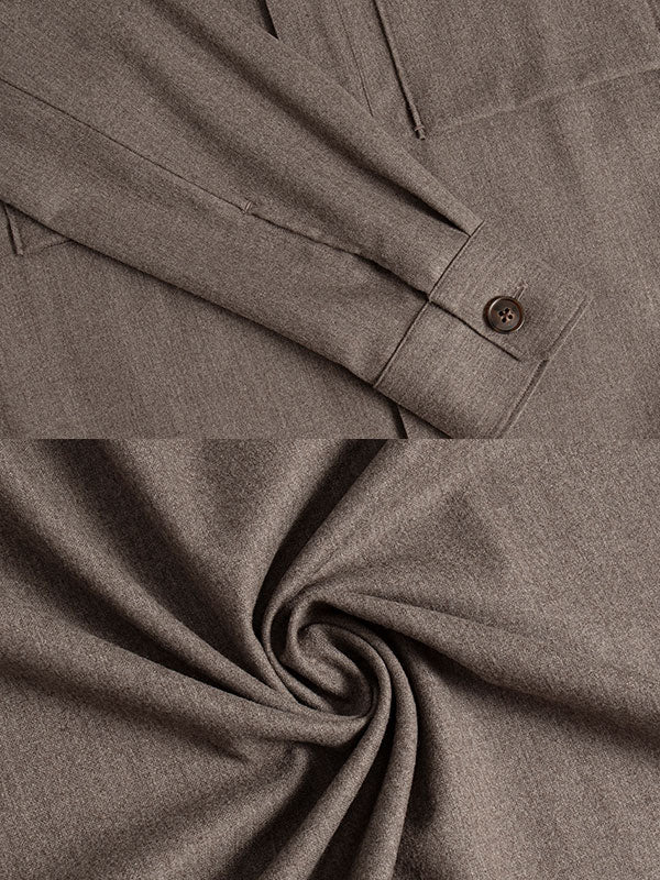 Camicia A Maniche Lunghe Con Risvolto Maillard