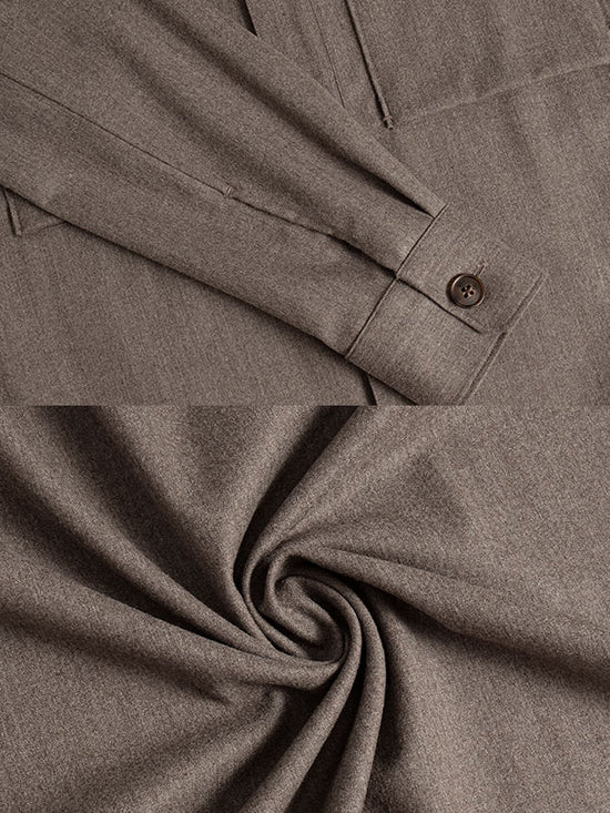 Camicia A Maniche Lunghe Con Risvolto Maillard
