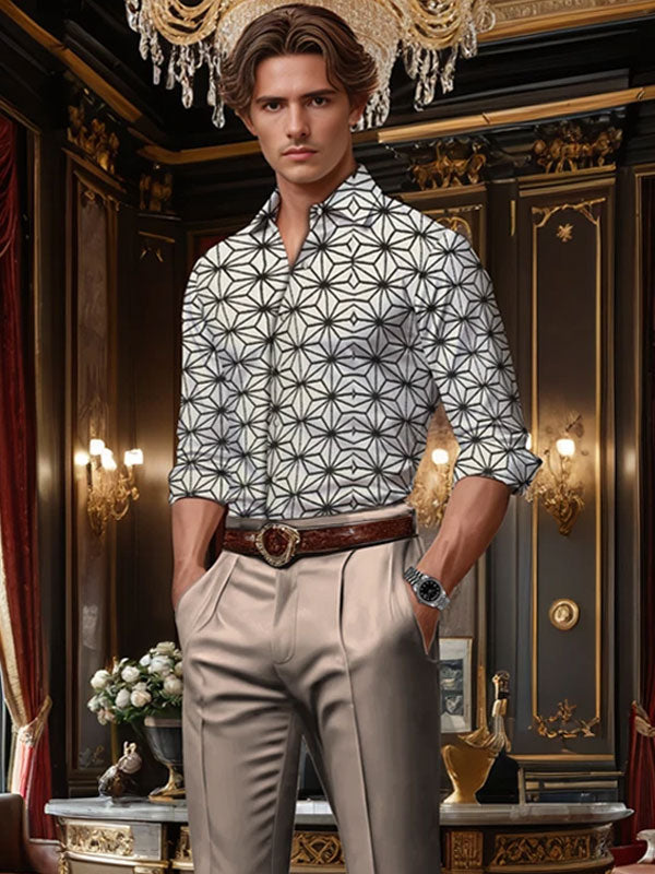 Camicia Monopetto Geometrica